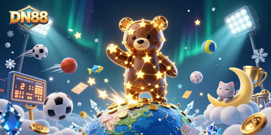 Experience thrilling gameplay at DN88 while winning coins with dynamic sports elements and celestial characters.