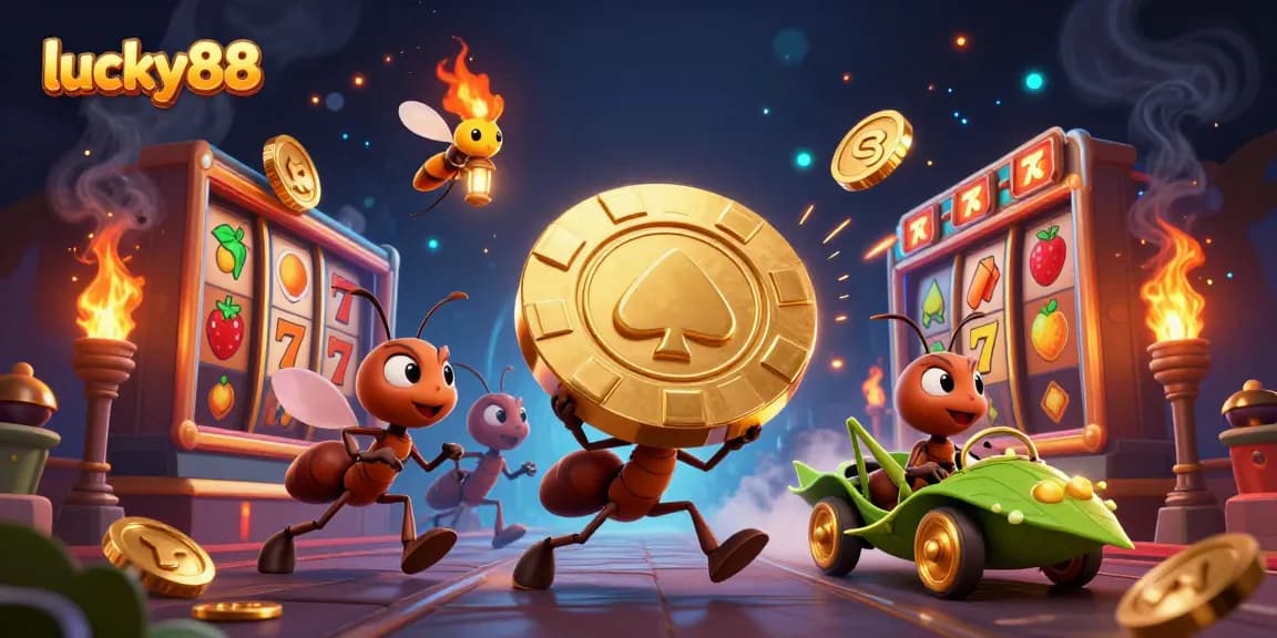 Engage in exciting gameplay with lucky88, featuring a dynamic casino heist scene.