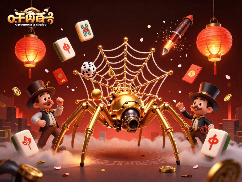 Experience gamenongtraivuive's captivating gaming world with a steampunk-themed casino illustration.