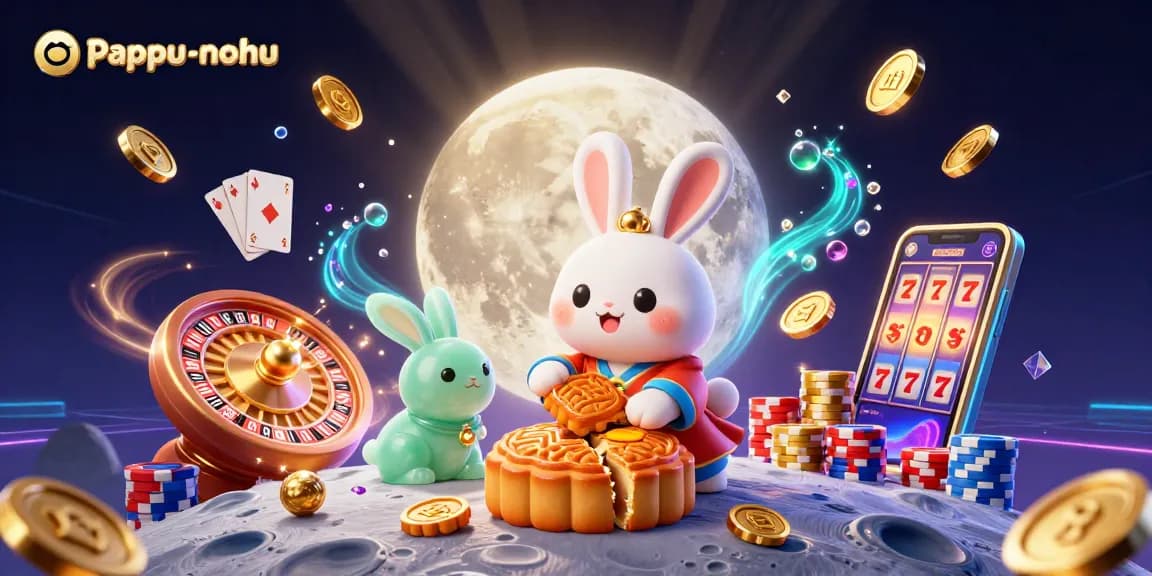Pappu-nohu game features an engaging illustration with vibrant casino elements, showcasing a playful theme.
