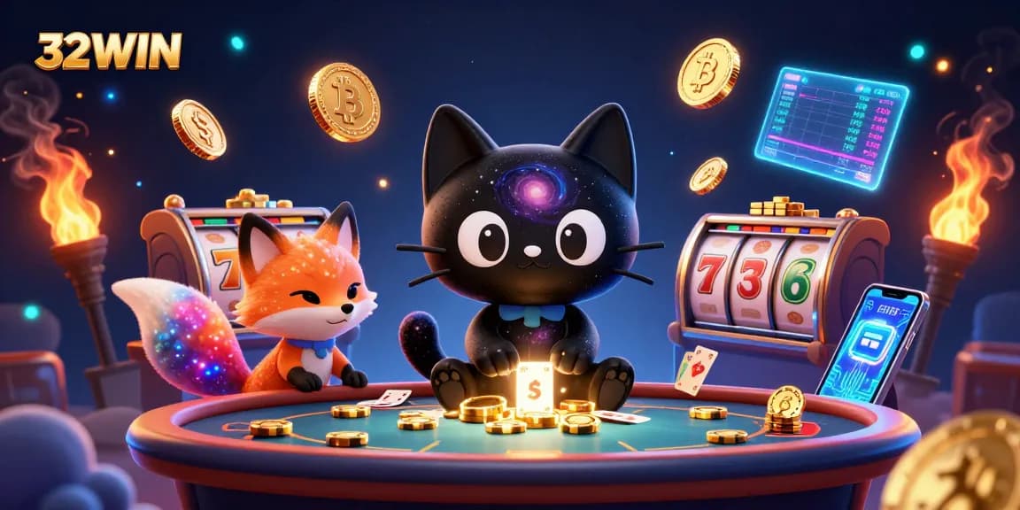 Engage in winning strategies at 32WIN with captivating cosmic casino adventures.