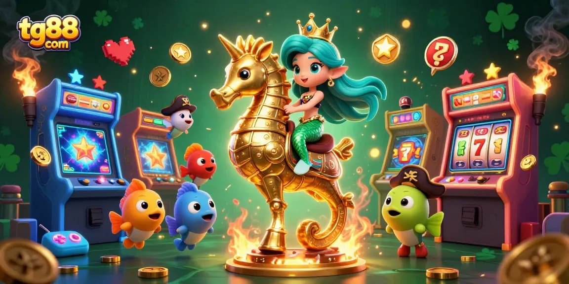 Engage with tg88 com's thrilling casino experience featuring a vibrant 3D gaming scene.