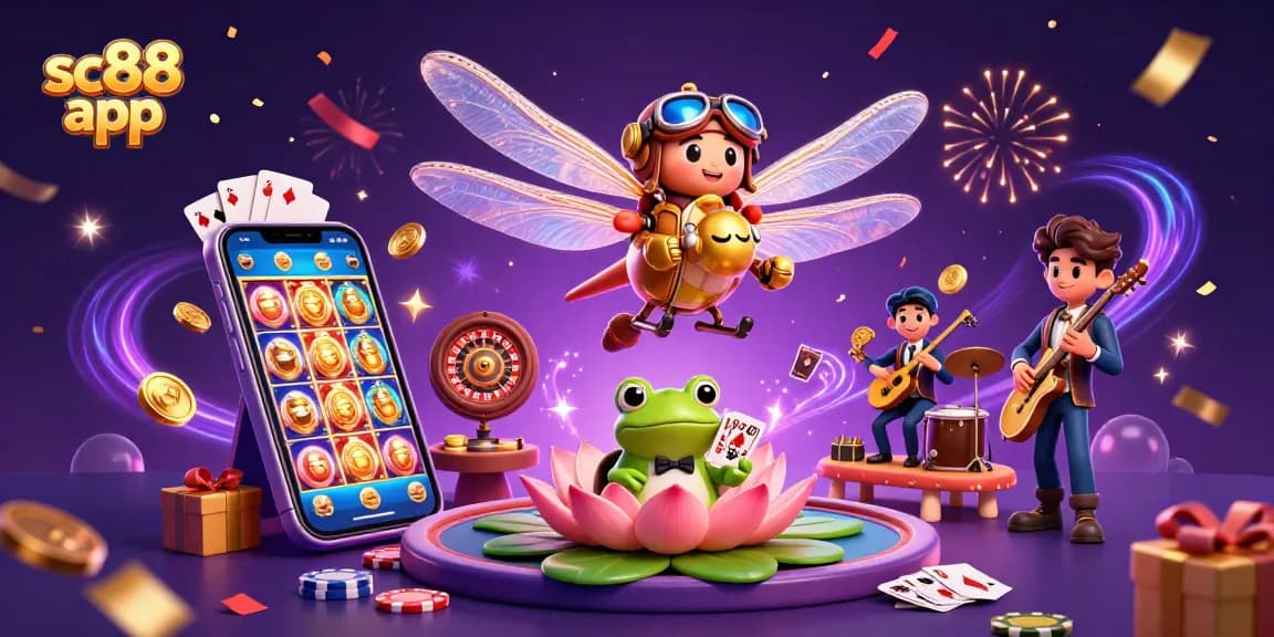 Experience the excitement with the sc88 app at a vibrant lily pad casino.