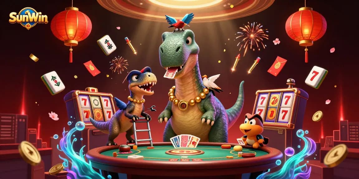 Experience thrilling gameplay at SunWin with vibrant characters and casino elements enhancing your gaming adventure.