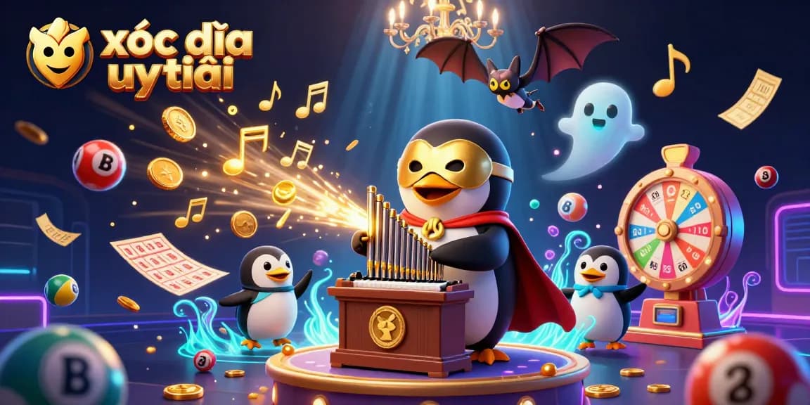 Experience the excitement of xóc đĩa uy tín with this vibrant 3D illustration, showcasing a winning celebration.