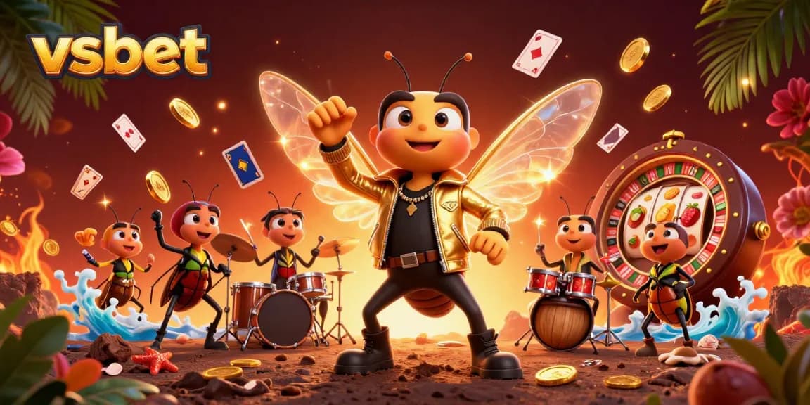 Experience thrilling game action at vsbet with dynamic casino elements and vibrant characters.