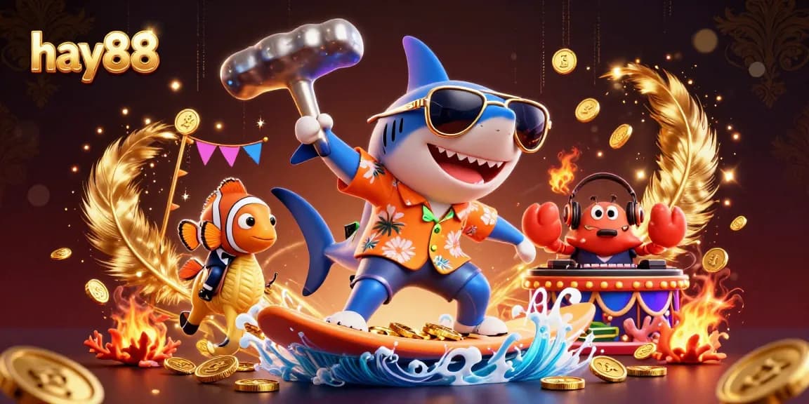 Engage in thrilling gameplay at hay88 with a vibrant illustration showcasing casino excitement and winning potential.
