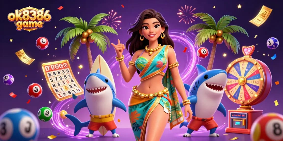 Engage with the fun and excitement of the ok8386 game with vibrant elements and animated characters.