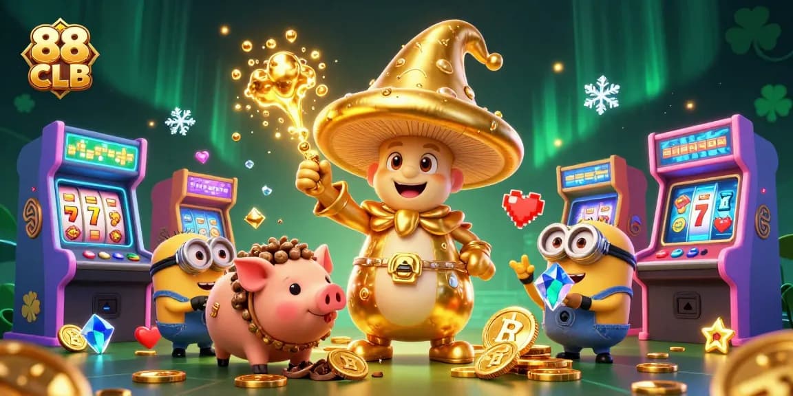Experience the excitement at 88 CLB with magical treasures and vibrant game elements.