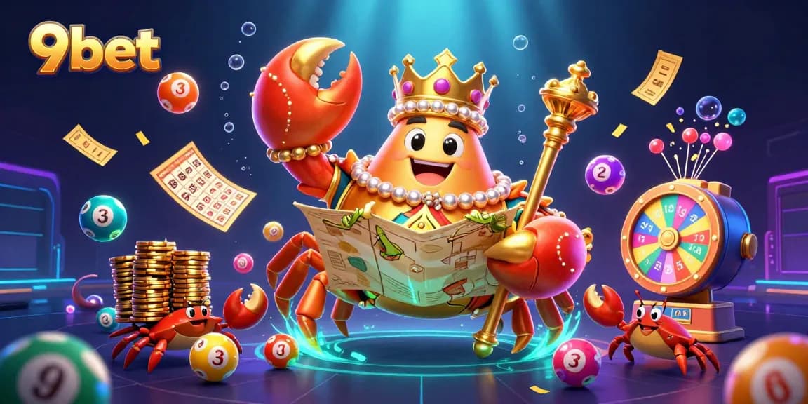 Win exciting prizes with 9bet's colorful lottery and vibrant casino atmosphere.
