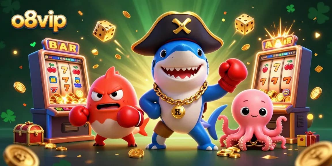 Spin the reels and win at o8vip with engaging characters and vibrant casino elements.
