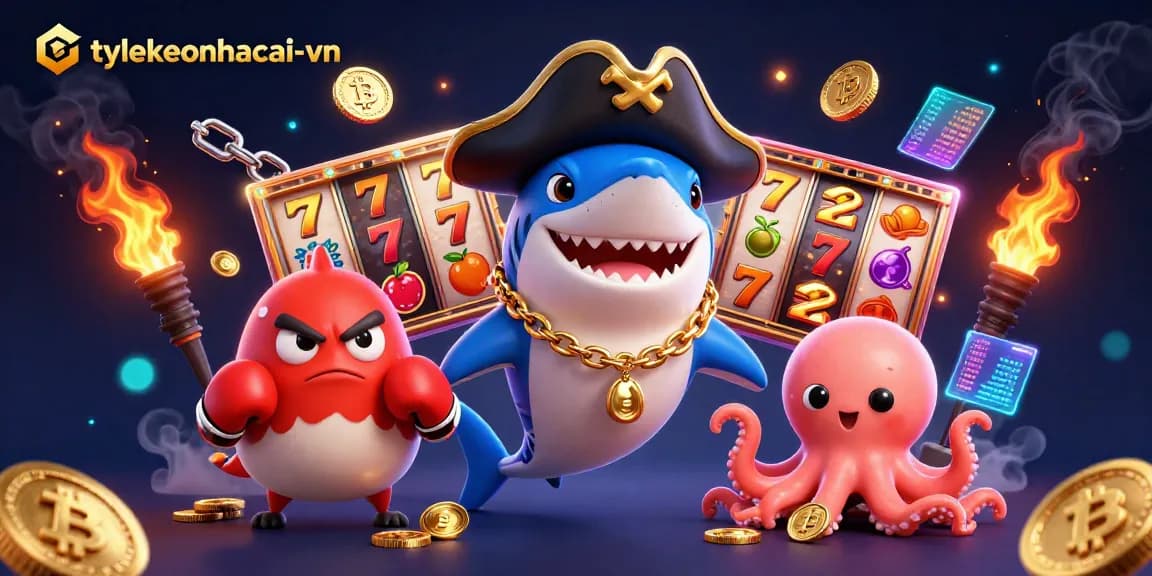 Engage with tylekeonhacai-vn through vibrant slots and dynamic characters in this delightful illustration.