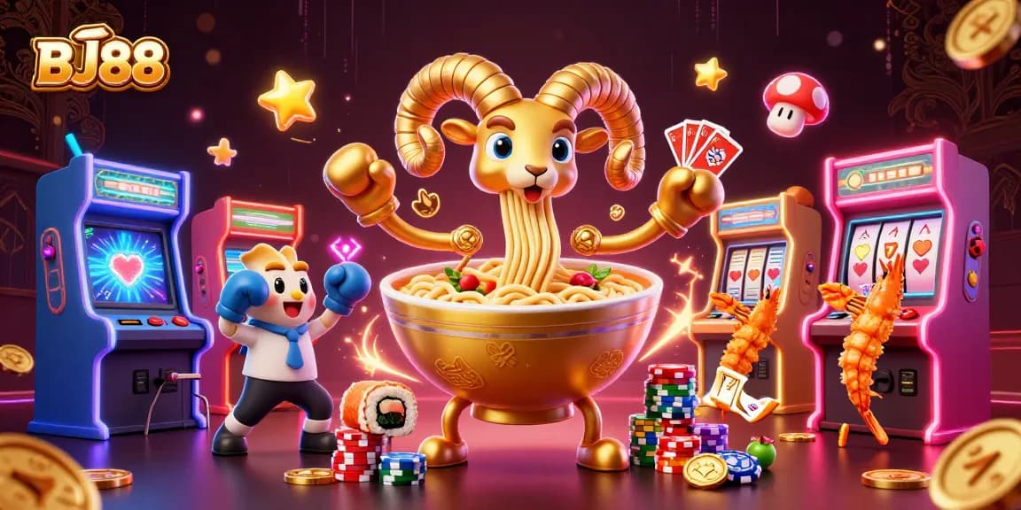 Experience thrilling moments with BJ88's dynamic casino gaming scene packed with excitement and character