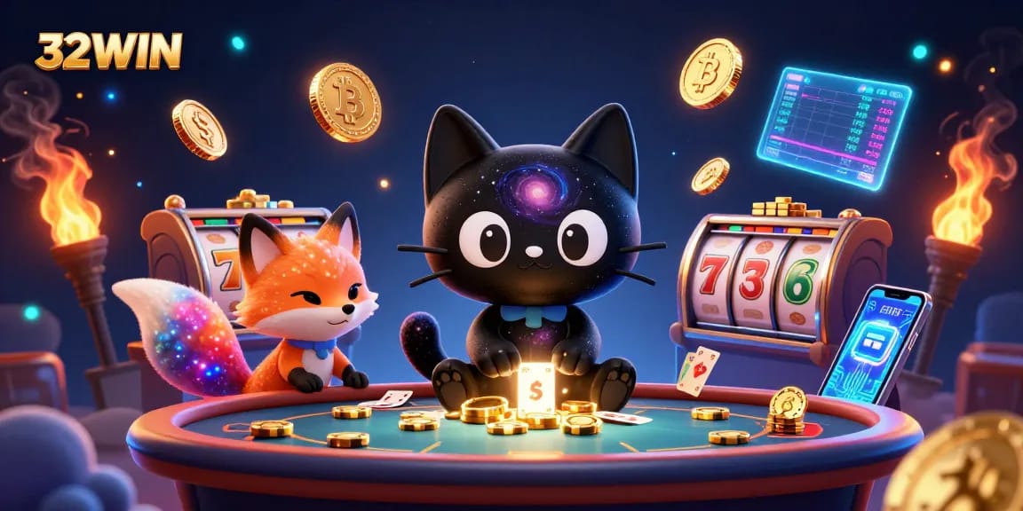 Engage in winning strategies at 32WIN with captivating cosmic casino adventures.
