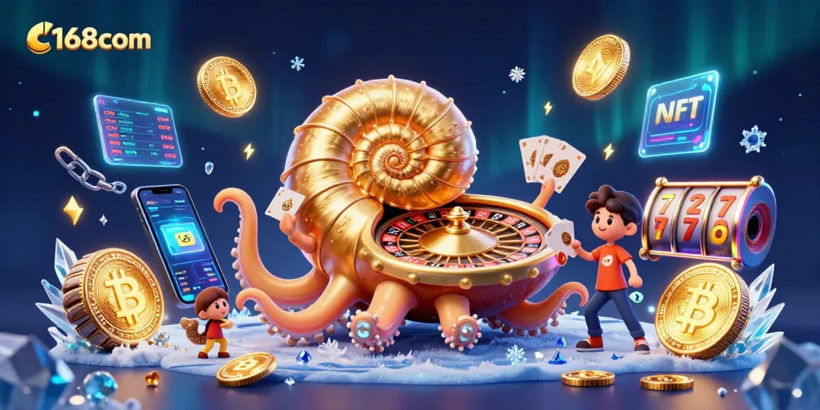 Engage with c168com's thrilling casino experience featuring vibrant 3D characters and elements.