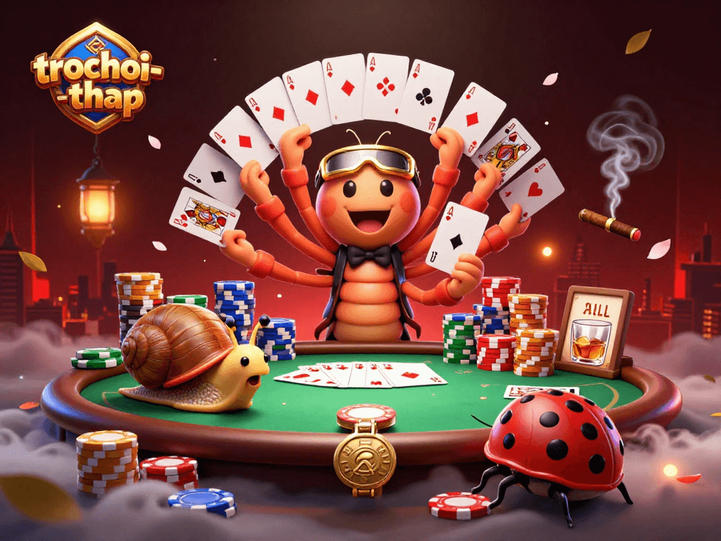 Experience the thrill of trochoi-thap with a unique 3D dealer and vibrant game elements