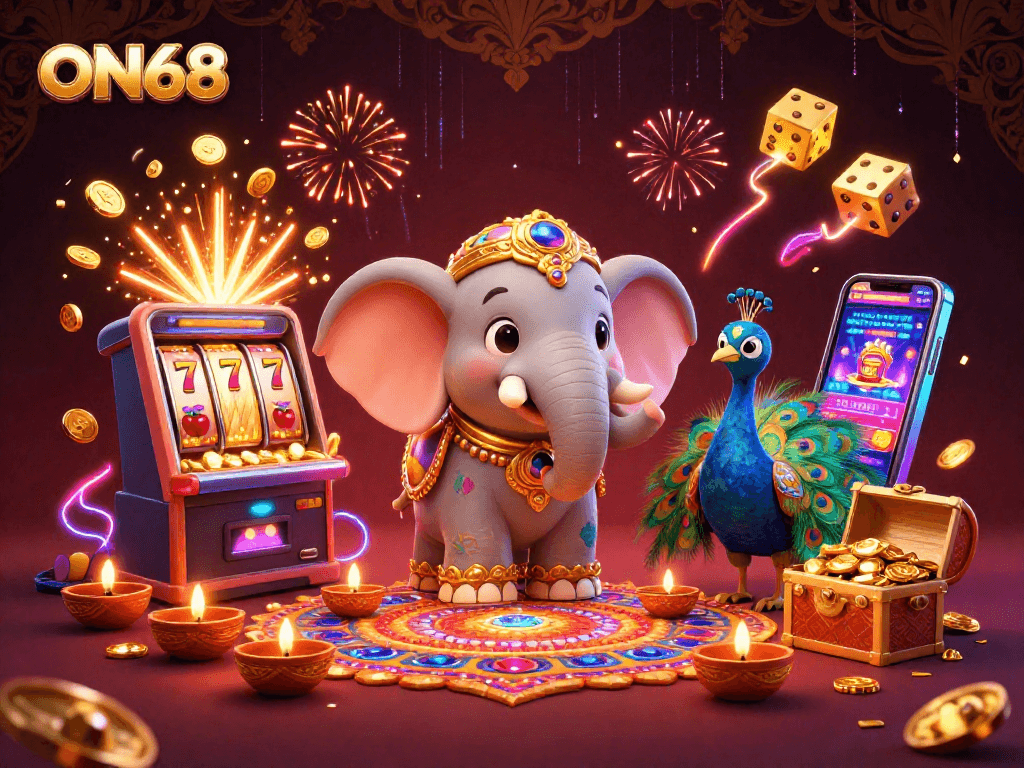 Experience exciting wins at ON68 with vibrant slot machines, lucky charms, and dynamic gameplay.