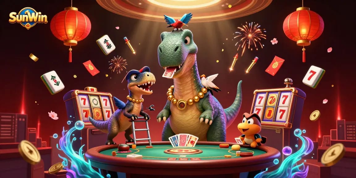 Experience thrilling gameplay at SunWin with vibrant characters and casino elements enhancing your gaming adventure.