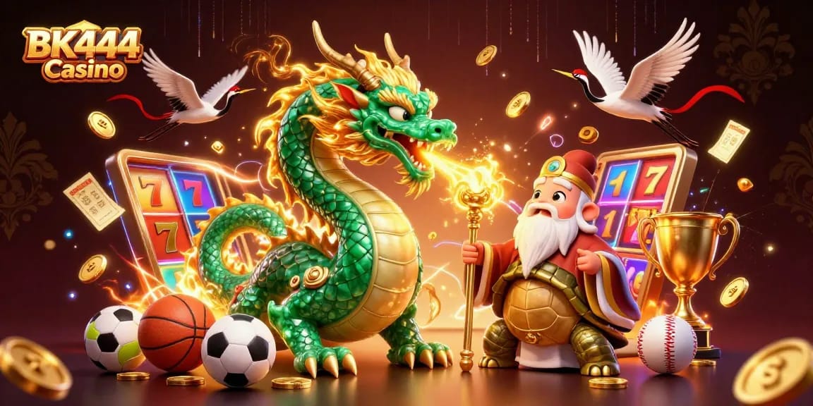 Experience thrilling games at BK444 Casino with vibrant characters and dynamic betting elements.