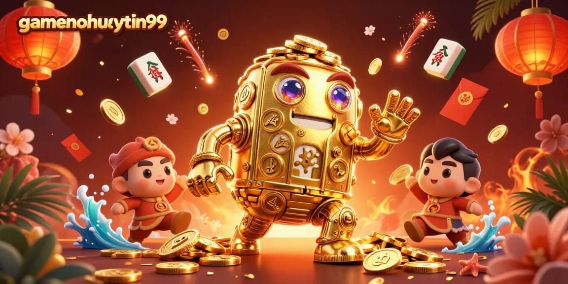 Experience exhilarating gameplay with gamenohuuytin99’s vibrant casino scene filled with golden golem and dynamic elements.