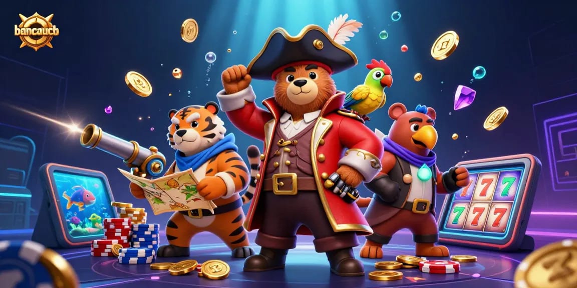 Engage with bancaucb's thrilling underwater treasure hunting featuring vibrant characters and dynamic elements.