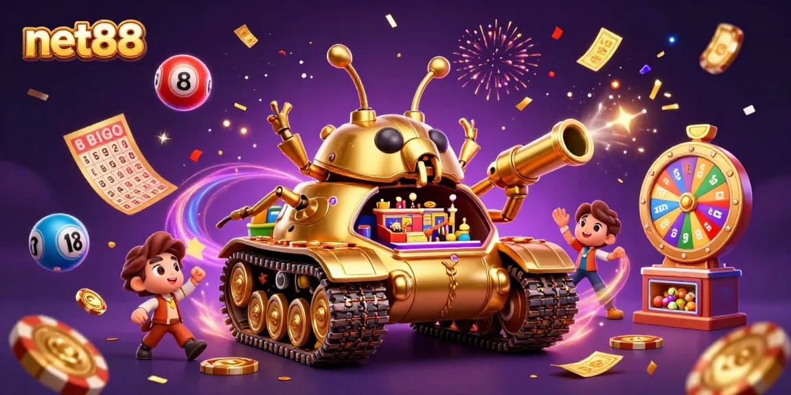 Experience the excitement of net88 with a captivating casino adventure in this vibrant illustration.