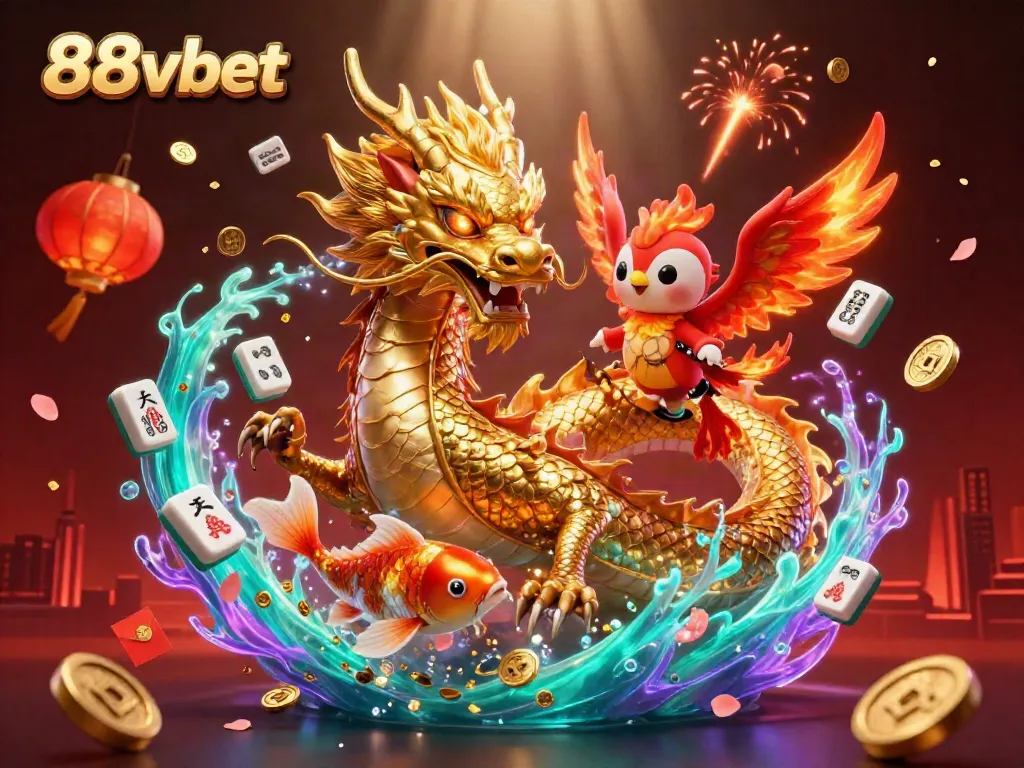 Engage in thrilling gameplay at 88vbet with stunning 3D illustrations of magical creatures and vibrant casino elements.