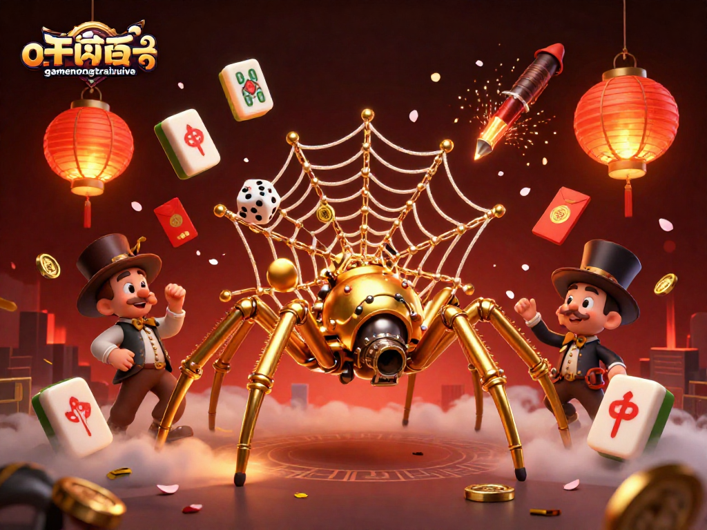 Experience gamenongtraivuive's captivating gaming world with a steampunk-themed casino illustration.