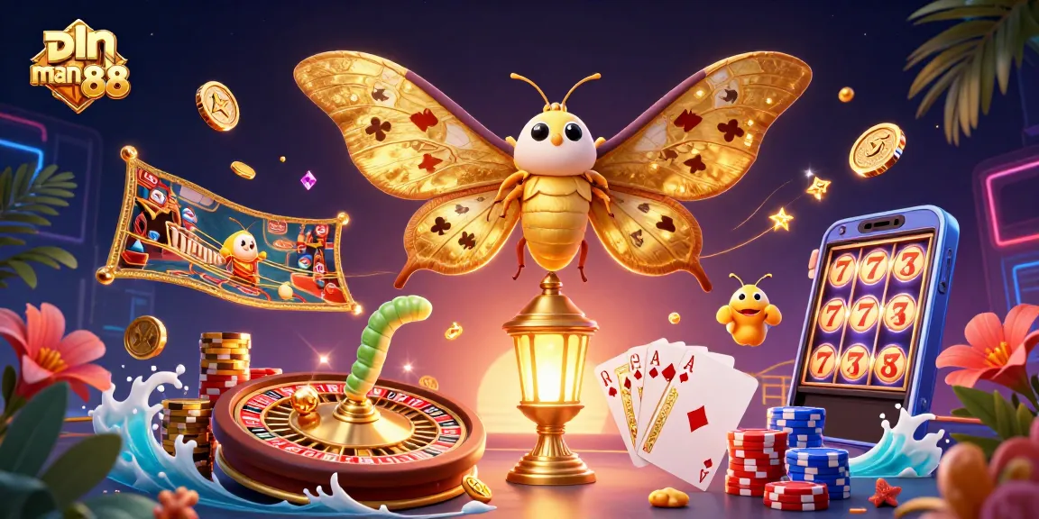 Experience winning at man88 with vibrant casino illustrations showcasing thrilling games and rich visuals.