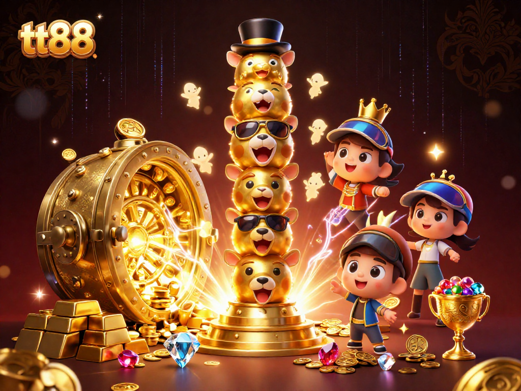 Engage with the dynamic betting experience at tt88, enriched by colorful casino-themed elements.