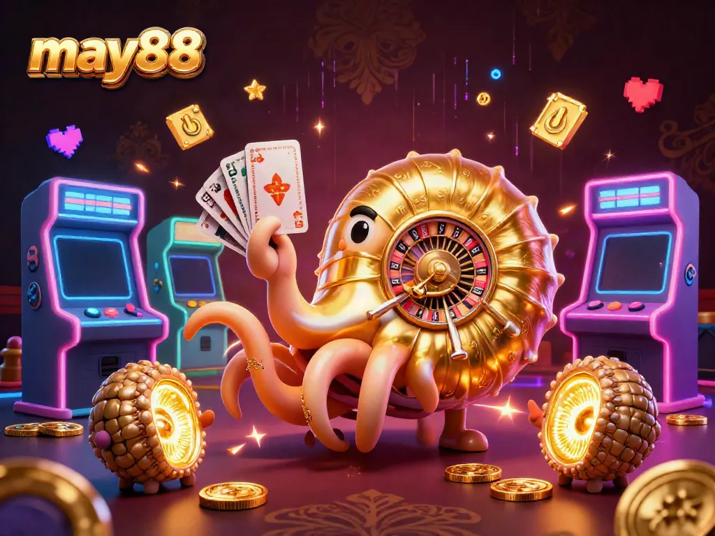 Experience may88's thrilling 3D casino adventure with vibrant characters and dynamic gaming elements.