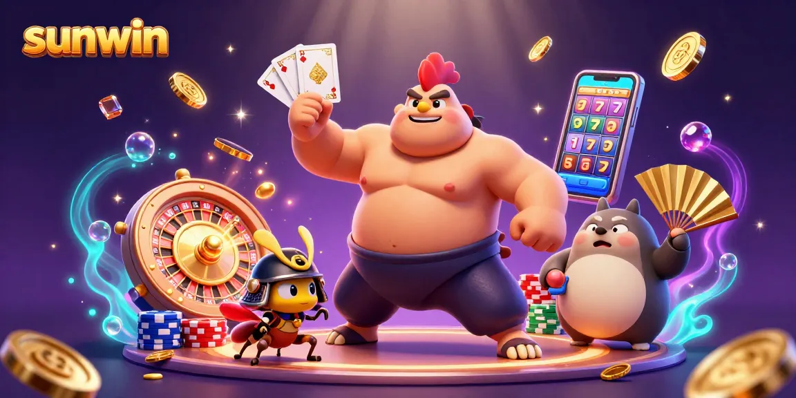 Experience thrilling action with sunwin as the rooster wrestler dominates the colorful casino scene.