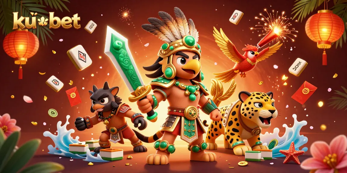 Experience the excitement of ku bet with dynamic warriors and festive elements.