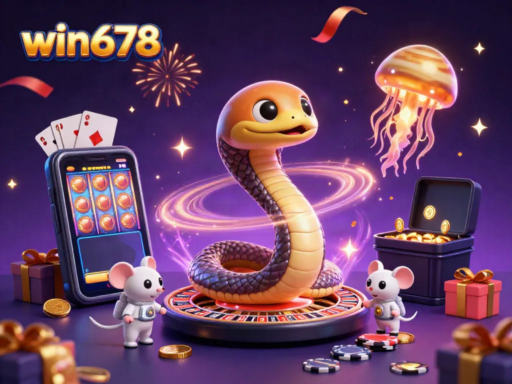 Experience vibrant thrills at win678 with astronaut mice placing bets around a cosmic roulette wheel.