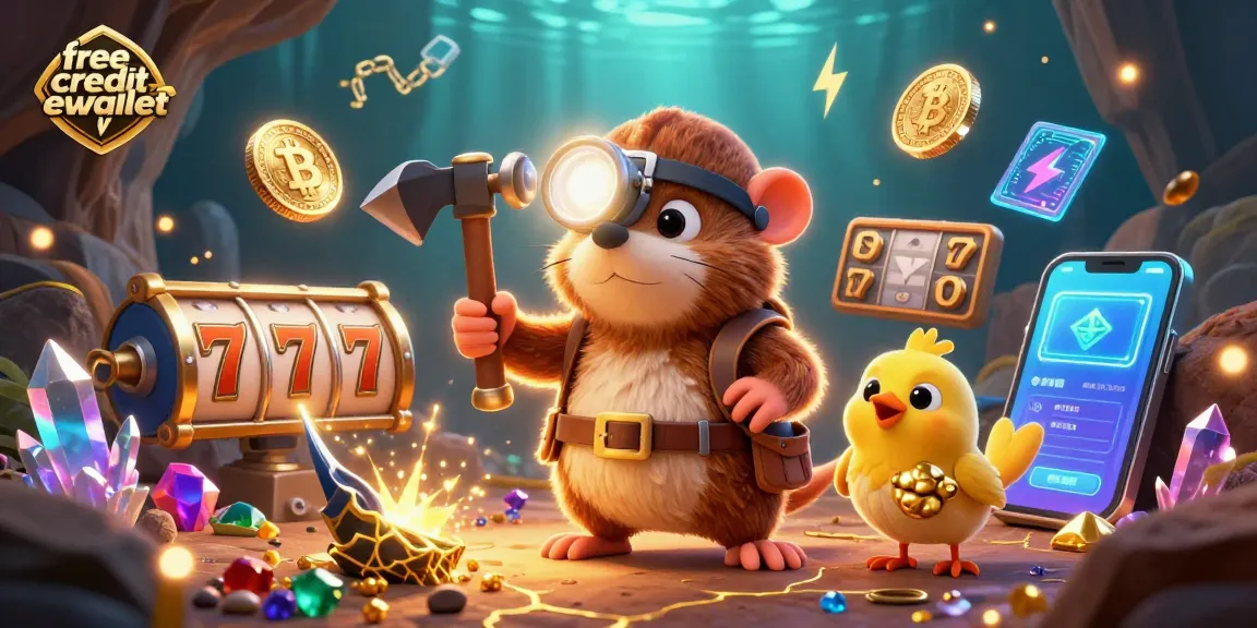 Experience thrilling action with free credit ewallet in a vibrant casino-themed treasure hunt.