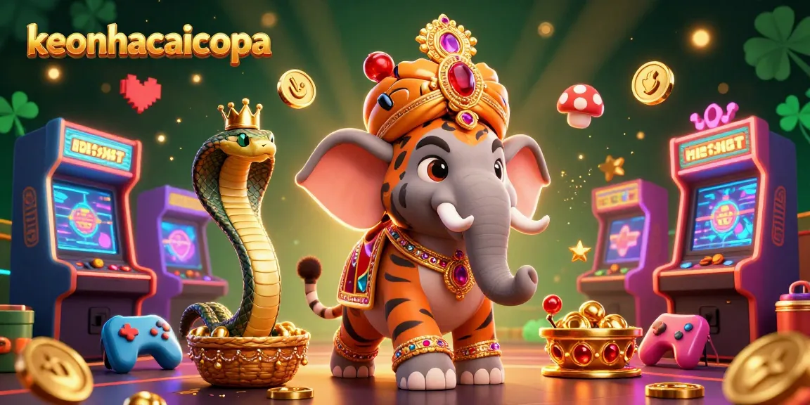 Experience thrilling moments in keonhacaicopa with vibrant casino art featuring majestic characters.