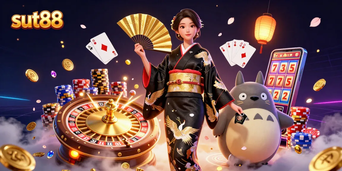 Experience the excitement of sut88 gaming with a vibrant 3D illustration featuring a lucky scene.