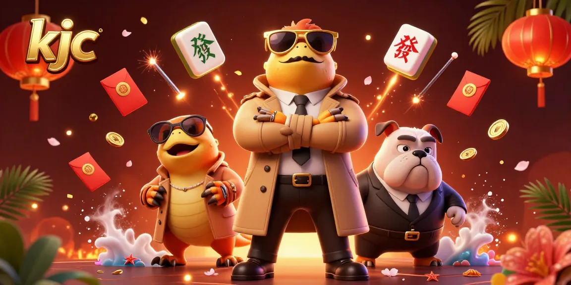 Engage with kjc's vibrant casino atmosphere featuring three raptors in a trench coat attempting to enter a VIP lounge.