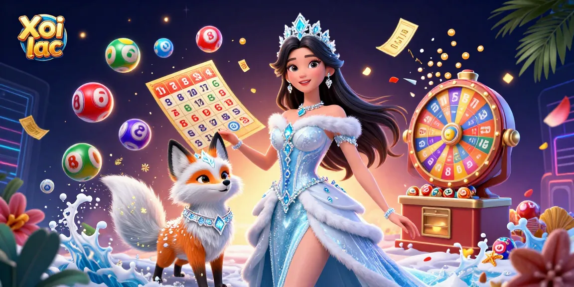 Xoi lac offers vibrant lottery action with colorful elements in an immersive 3D casino scene.