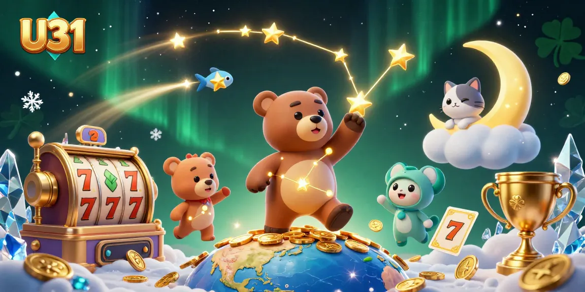 Experience the excitement of the U31 online casino with dynamic gaming elements and vibrant characters.