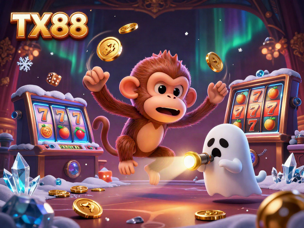 Track the mischievous TX88 poltergeist juggling coins in a haunted casino.