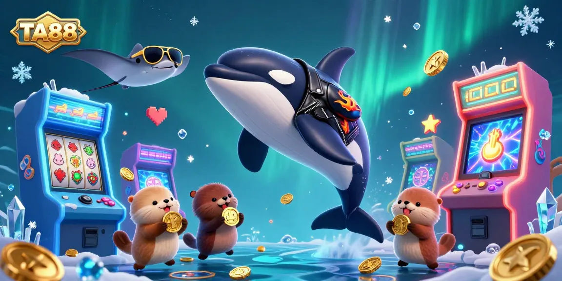 Join the TA88 adventure with vibrant characters jumping into the casino gold. Enjoy gaming excitement!