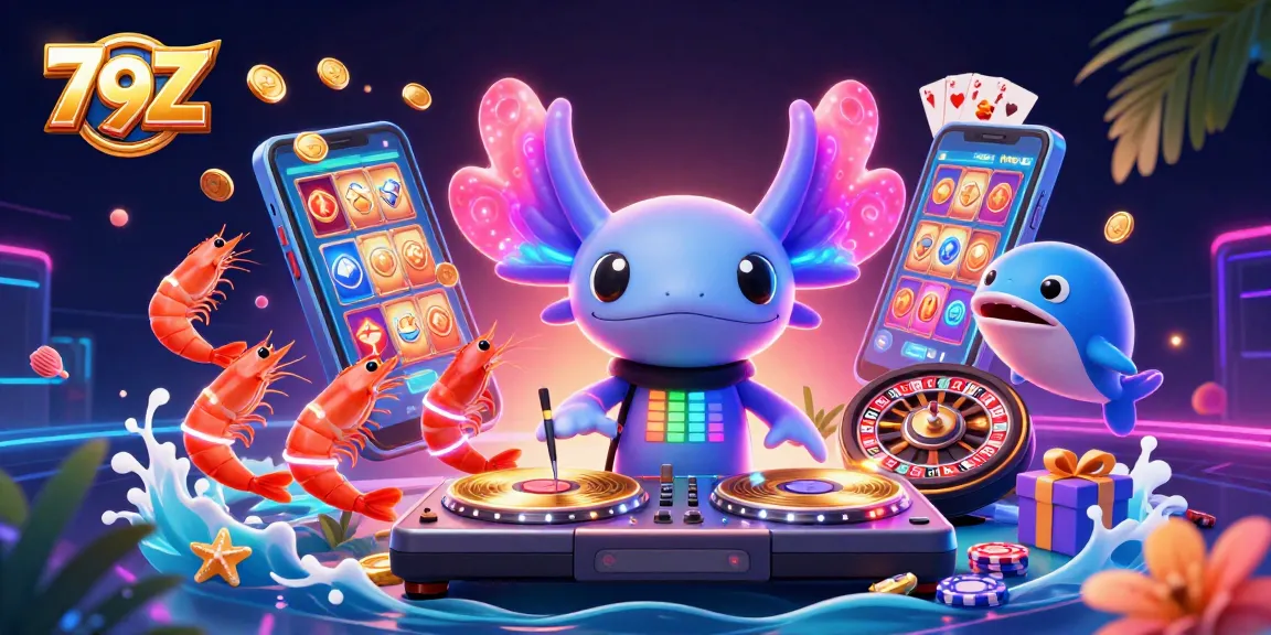 Experience thrilling entertainment at 79Z with vibrant gaming elements and engaging characters.