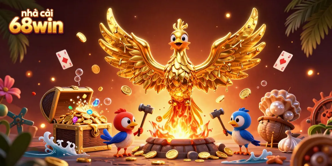 Experience thrilling action at nhà cái 68win with vibrant gameplay elements and golden treasure.