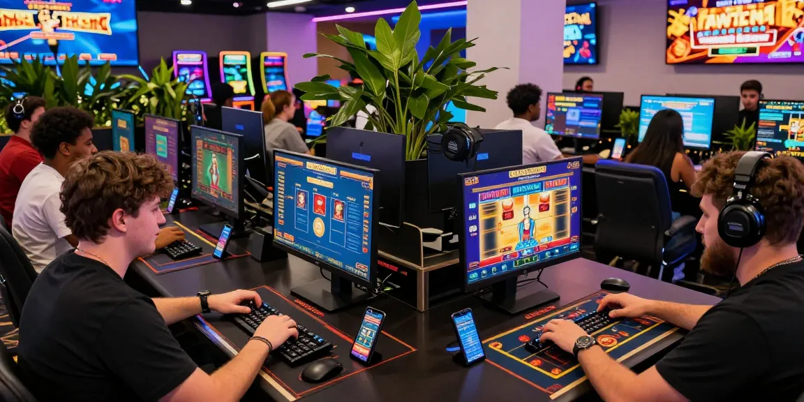Engaging online gambling scene where users xem ngay diverse games and celebrate wins, immersive and vibrant.