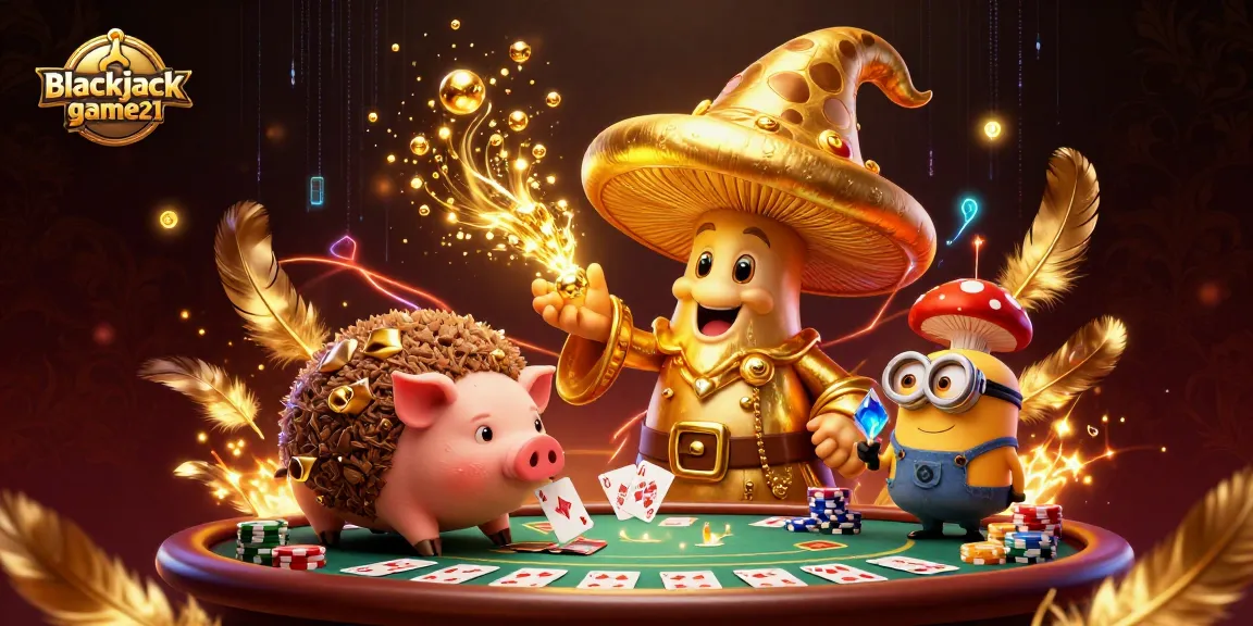 Engage with blackjack-game21 as a wizard transforms the scene into gold with enchanting magic.