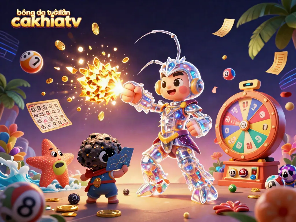 Experience bóng đá trực tuyến cakhiatv action as a galactic samurai shrimp conquers asteroids amidst vibrant gambling elements.