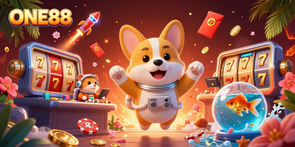 Engage in thrilling action at ONE88’s casino featuring vibrant games and characters.
