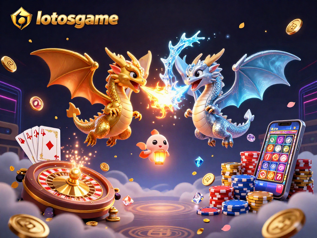 Experience lotosgame with thrilling dragons, dazzling coins, and vibrant casino action.