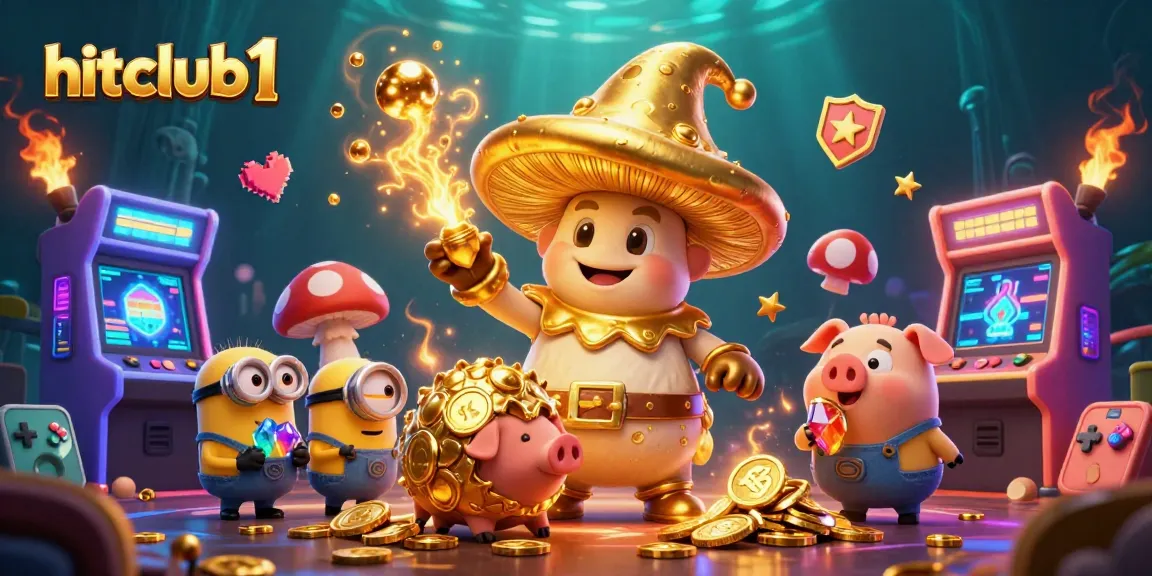 Experience timeless fun at hitclub1 with a magical wizard and treasures from casino games.